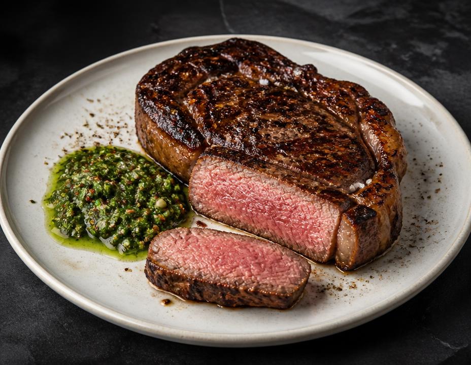 Grilled Argentinian ribeye served at Patagonia Steak House